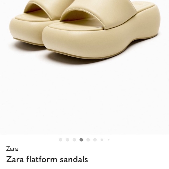 Zara flatform sandals size 39 - Picture 4 of 8